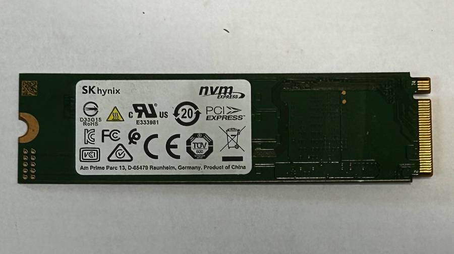 SK Hynix 256GB m.2 2280 NVMe SSD