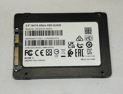 ADATA 480GB SATA 600 3D QLC NAND 2.5" SSD