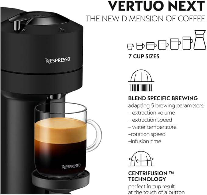 Nespresso Vertuo Next Matt Black