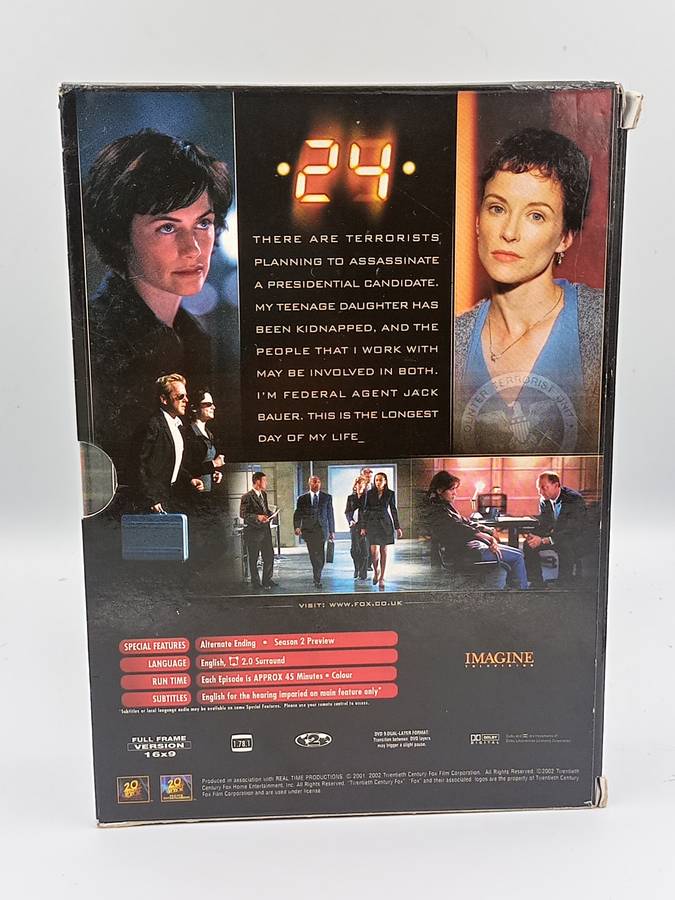 24 Season 1 DVDs - Keifer Sutherland