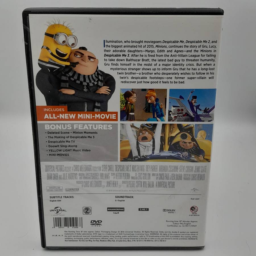 Despicable Me 3 DVD