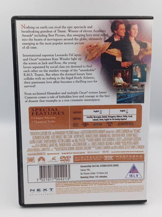 Titanic DVD - Leonardo DiCaprio & Kate Winslet