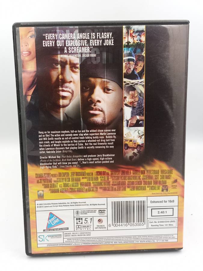 Bad Boys II DVD - Martin Lawrence & Will Smith