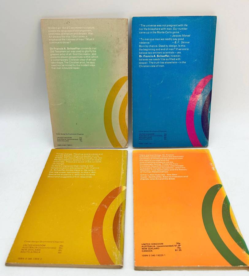 4 Francis A Schaeffer Booklets ~ Art and the Bible, Back to Freedom & Dignity ...