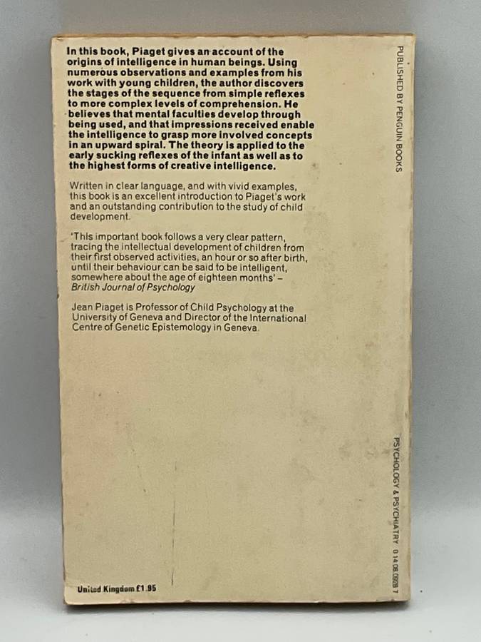 The Origin of Intelligence in the Child by Jean Piaget