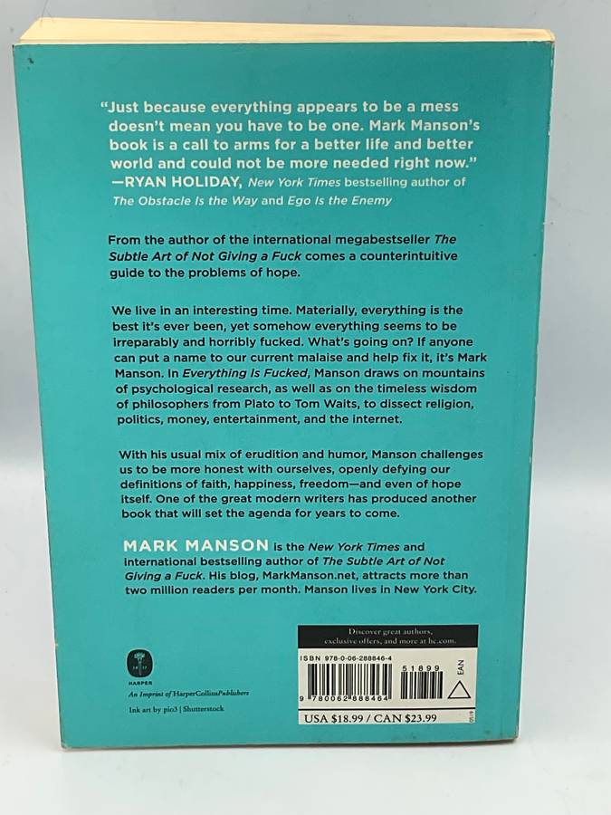Everything Is F*cked: A Book About Hope - Mark Manson