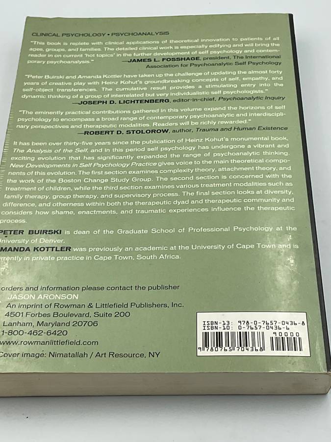 New Developments in Self Psychology Practice - Peter Buirski and  Amanda Kottler