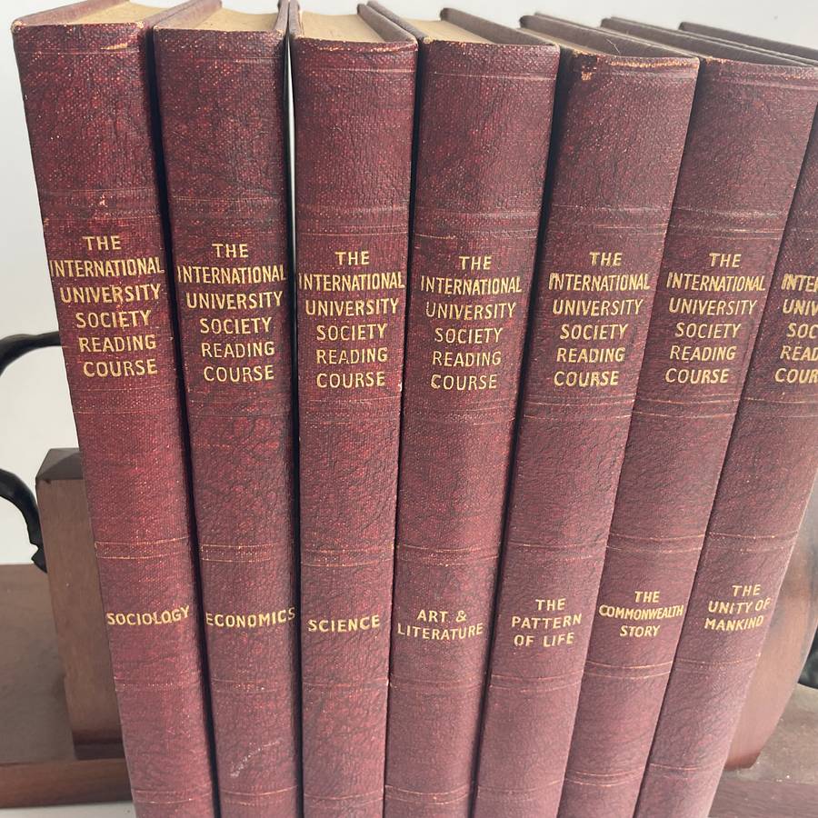 International University Society Reading Course 7 Volumes ~ Great Vintage Decor Books