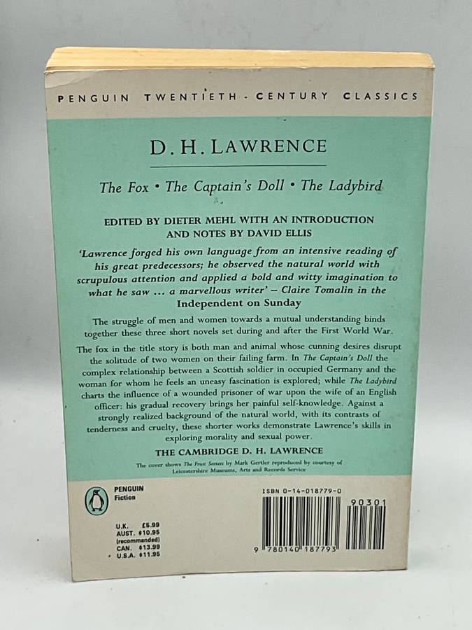 The Fox / The Captain's Doll / The Ladybird  by DH Lawrence | Three Novellas