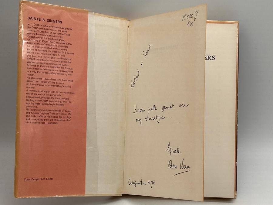 Saints and Sinners by D.J. Coetzee