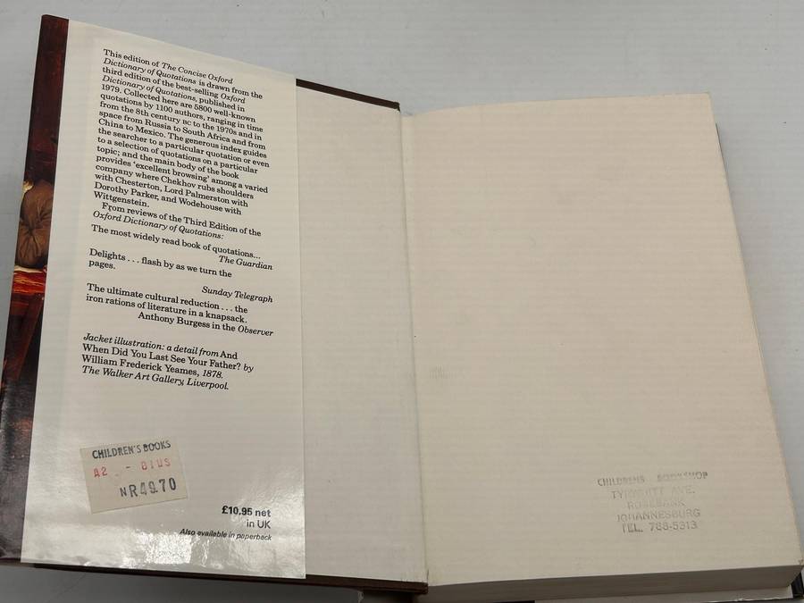 The Concise Oxford Dictionary of Quotations