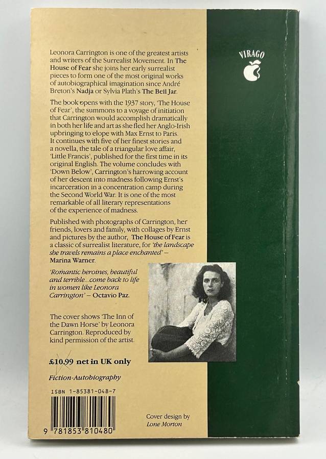 The House of Fear: Notes from Down Below by Leonora Carrington | Surrealist Artist Biography Scarce