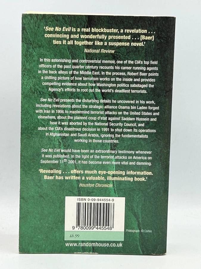 See No Evil ~ Robert Bauer | A 2002 memoir by former CIA operative in the Middle East