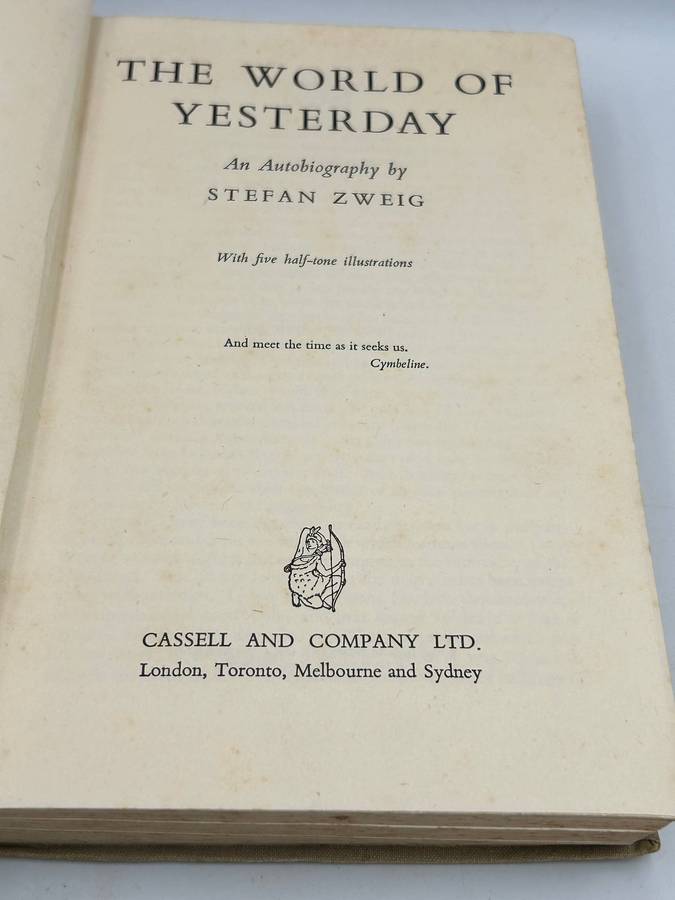 The World of Yesterday ~ Stefan Zweig | Autobiography