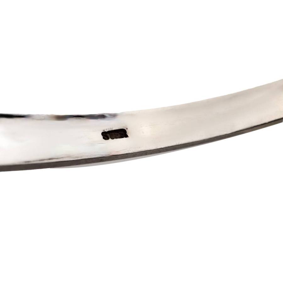 5 mm SOLID POLISHED 925 STERLING SILVER BANGLE. 17,7 grams