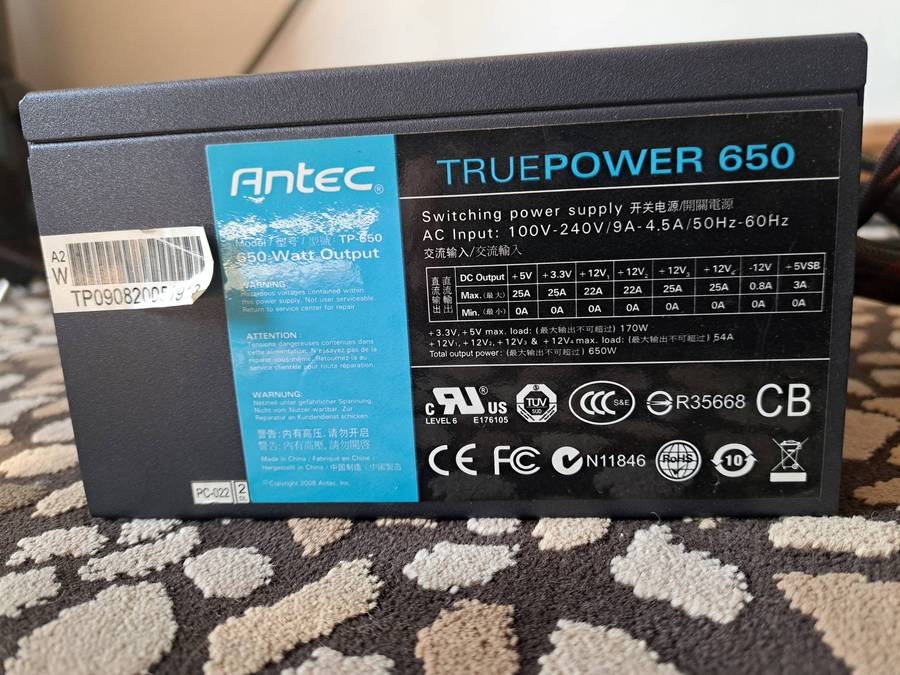 Antec TruePower TP-650 , 650w ( 12v : 624w ) , with EPS12V , SLi