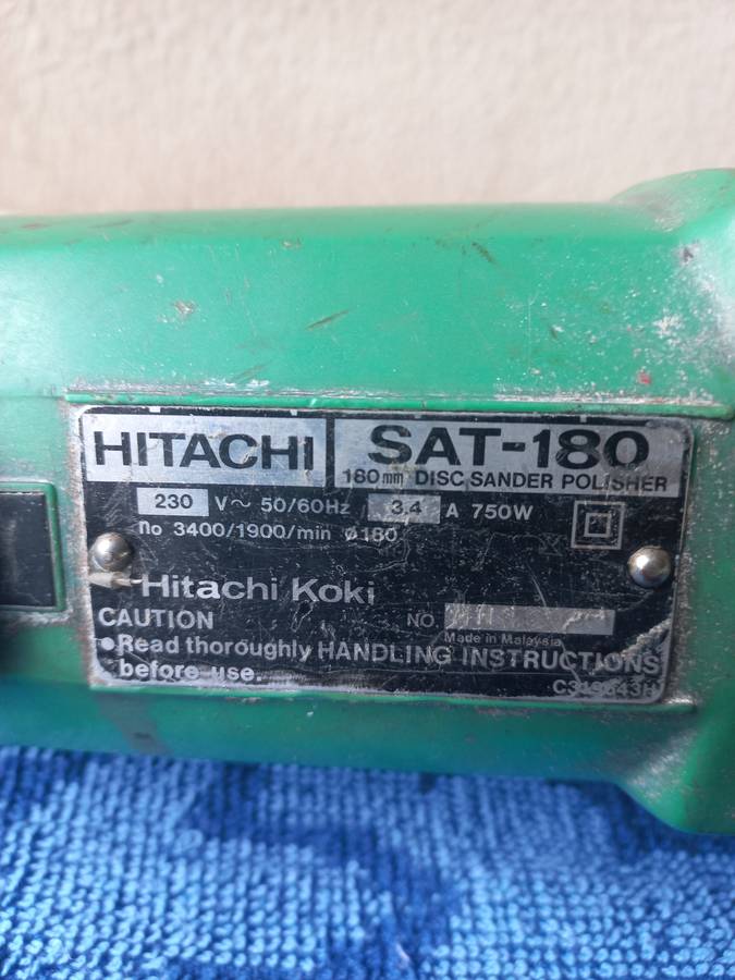 Polisher/Sander -  Hitachi SAT 180