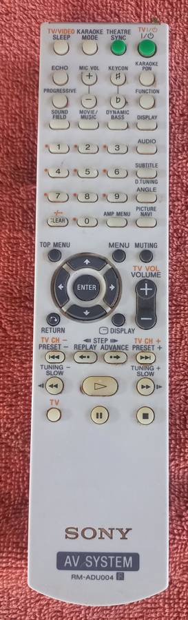 Remote Control Sony RM-ADU001 147922311 147922312 RM-ADU004 147964211 DAV-DZ285K DVD Home Theater