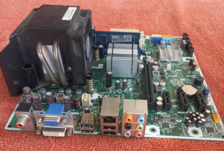 Pc Motherboard, cpu & ram - see photos and discription for full details and specs