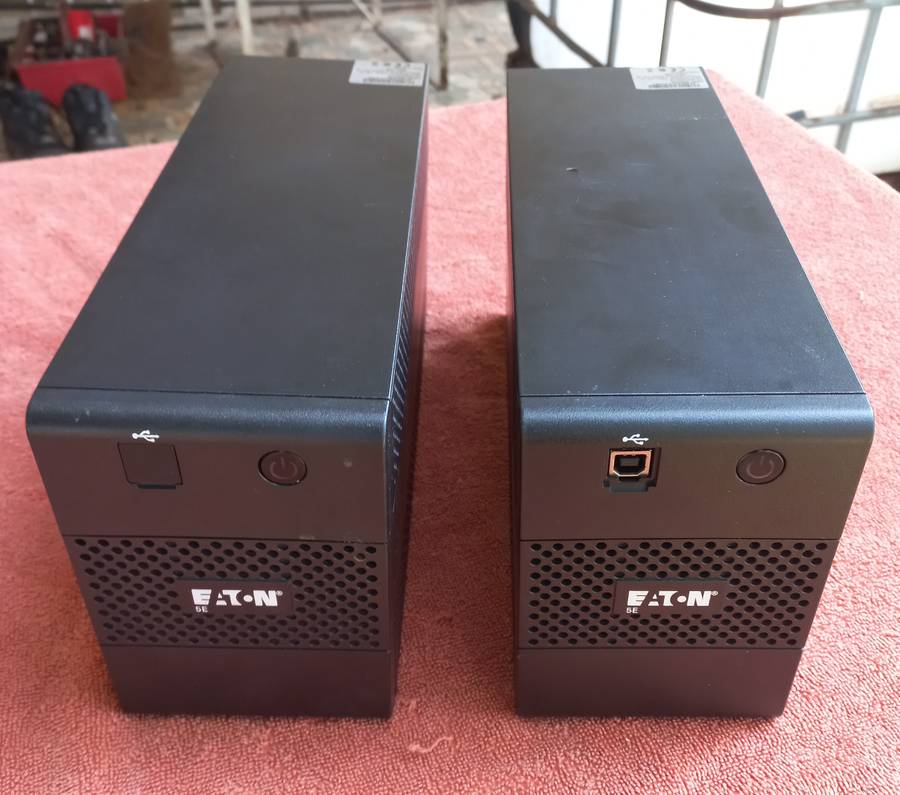 360w/650va Pc ups x 2 (need batteries) - see photos & description