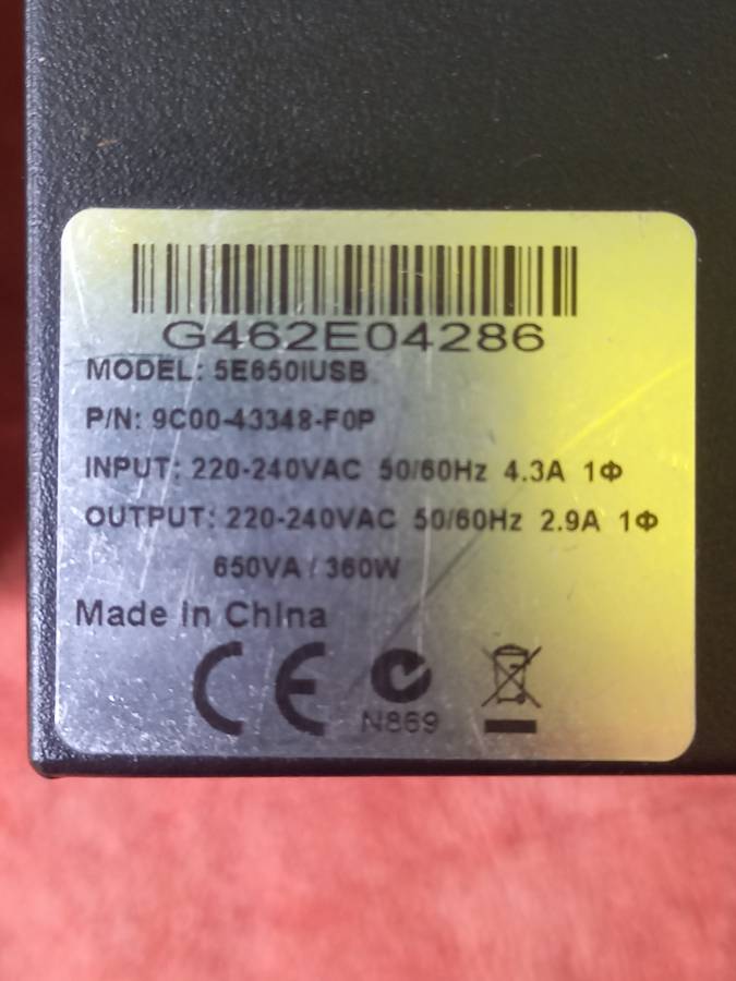 360w/650va Pc ups x 2 (need batteries) - see photos & description