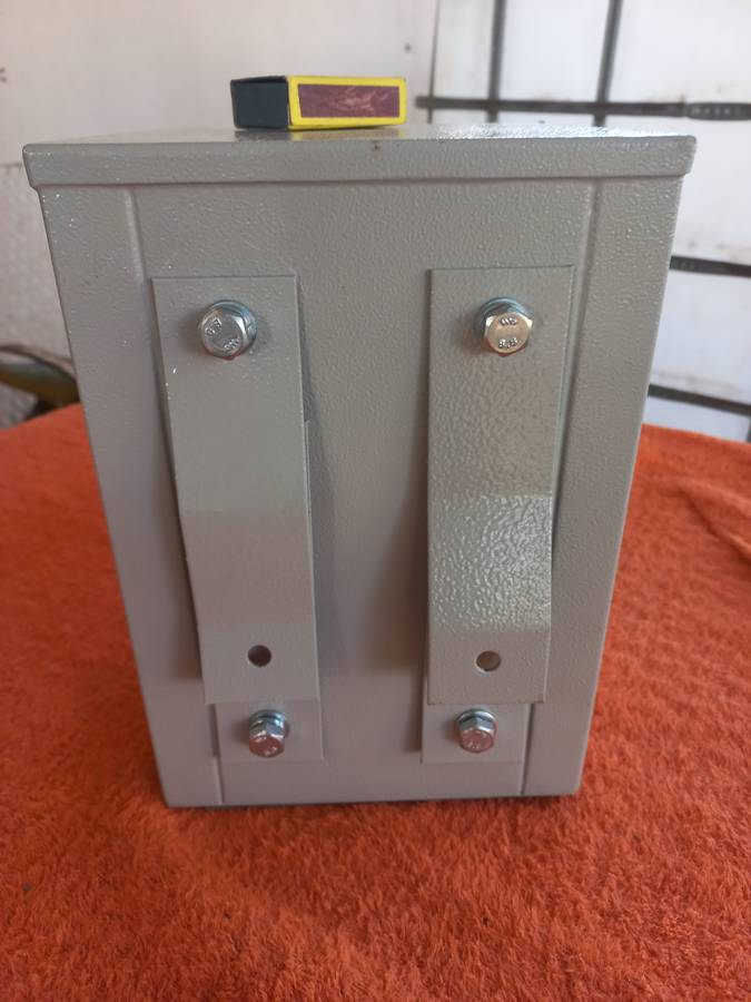 Weatherproof lockable electrical steel box - see description for sizes