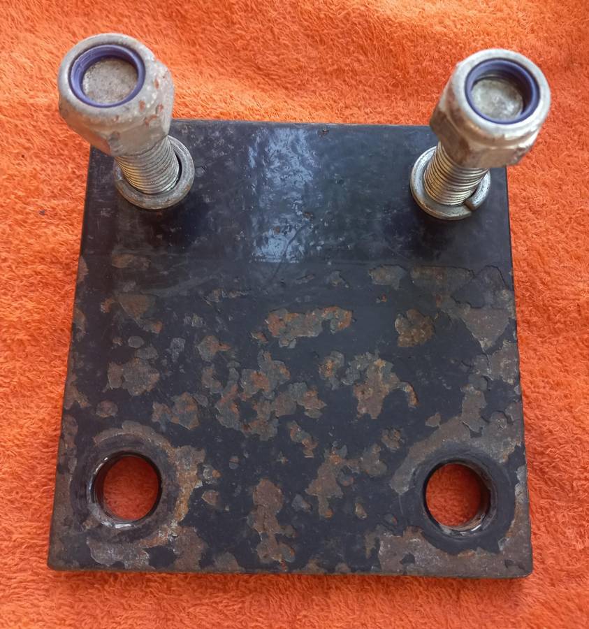 Towbar extension and drop plate / bicycle carrier mount plate