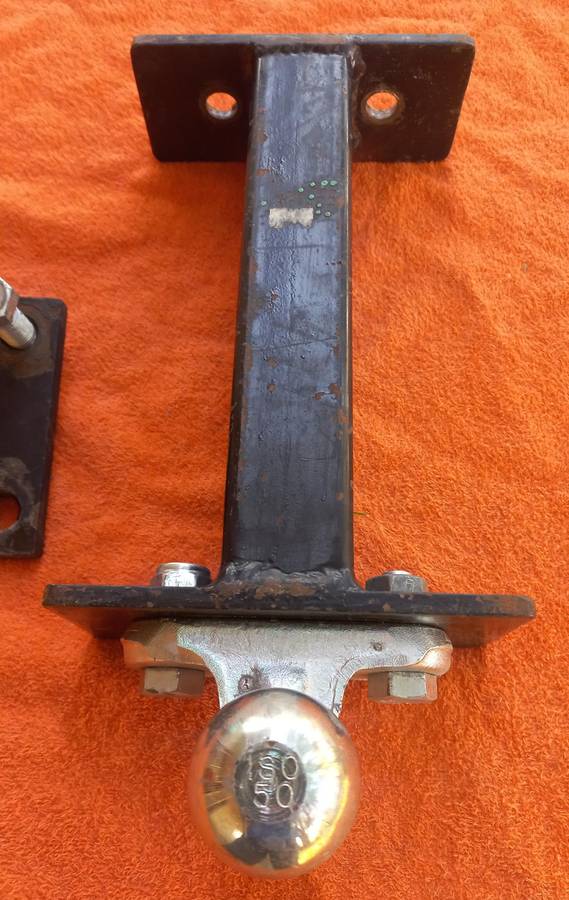 Towbar extension and drop plate / bicycle carrier mount plate