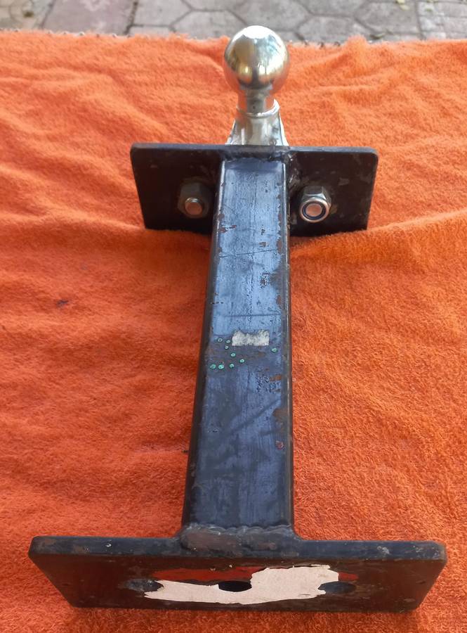 Towbar extension and drop plate / bicycle carrier mount plate