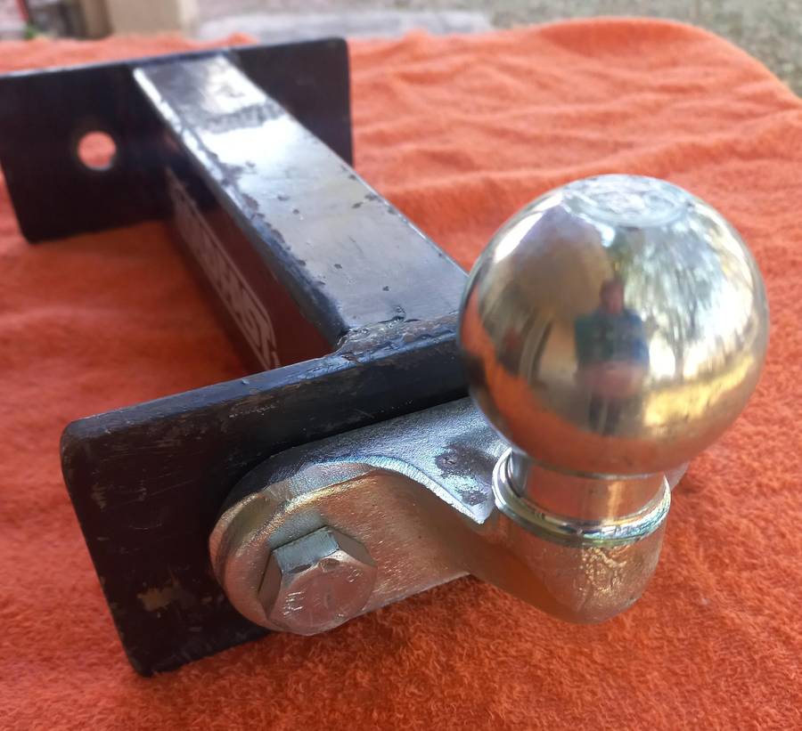 Towbar extension and drop plate / bicycle carrier mount plate