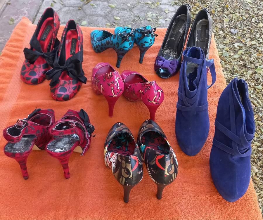 Lot of heels (8x pairs) - Size 6 - Iron Fist, Rat Baby & Rage - All good condition - see photos
