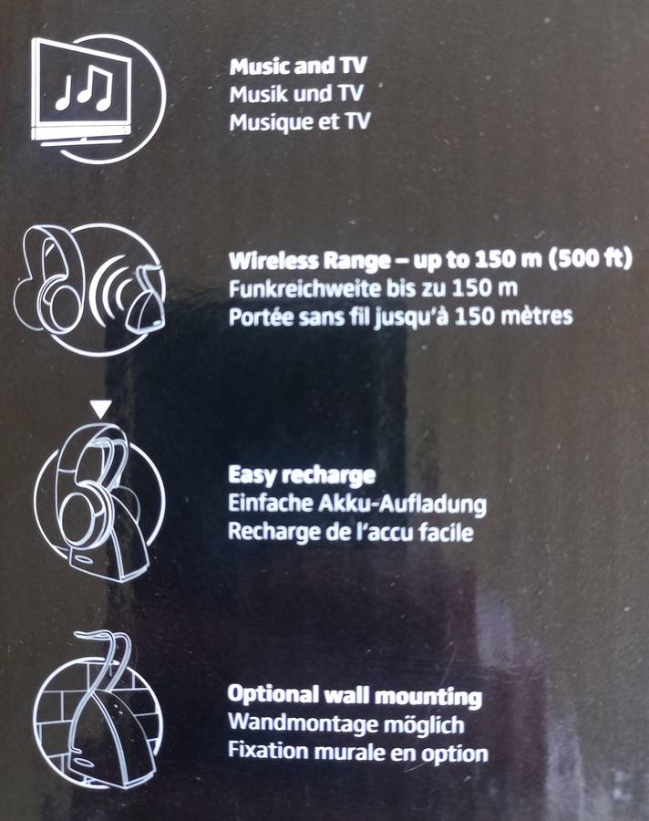 Sennheiser RS120 ll wireless headphones  see photos for more information