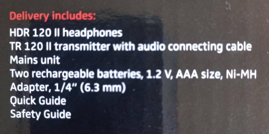Sennheiser RS120 ll wireless headphones  see photos for more information