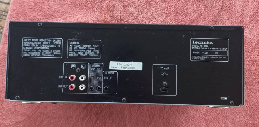 Technics RS-X102 Stereo Cassette Deck