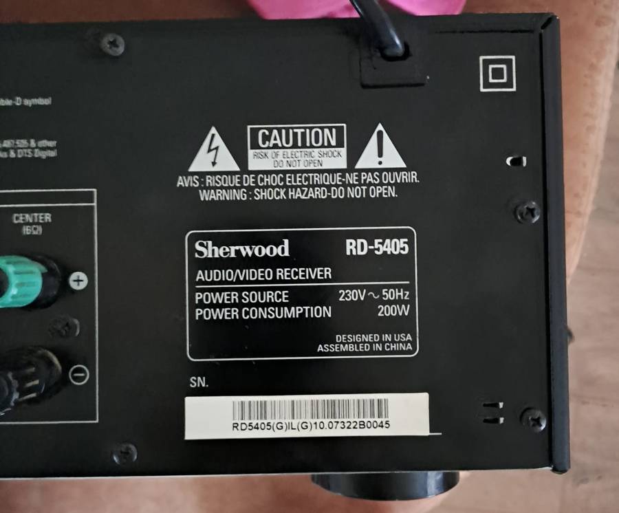 Sherwood Amp (Audio/Video Receiver)