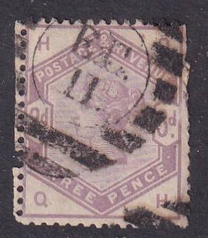 GB QV 1883-84 3d lilac (W49), used                 (SG 191, CV £100)