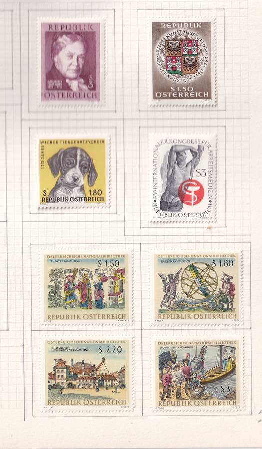 Austria 1965 > sets and part sets, M/H                  (15 SCANS)