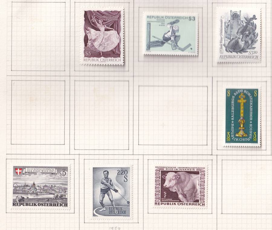 Austria 1965 > sets and part sets, M/H                  (15 SCANS)