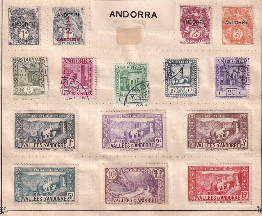 France colonies part sets, M/H & used           (9 X SCANS, note stamp adherence to pages)