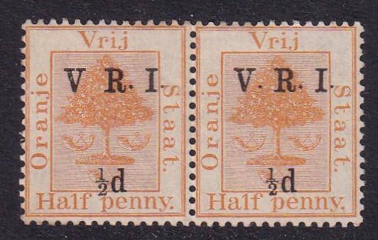Orange Free State 1900 V.R.I. 1/2d with variety NO STOP AFTER V, M/H        (SACC 59c)