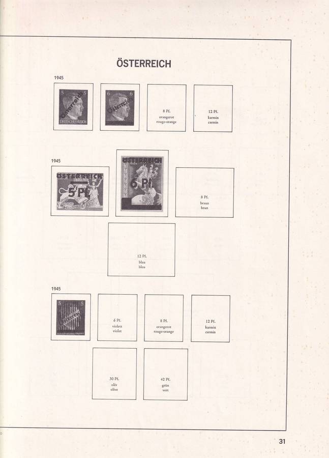 Austria Davo pre printed stamps album (1945-1973), good used condition (no stamps)