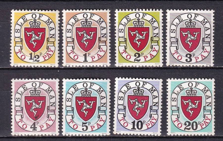GB Isle of Man 1973 Postage due set, MNH