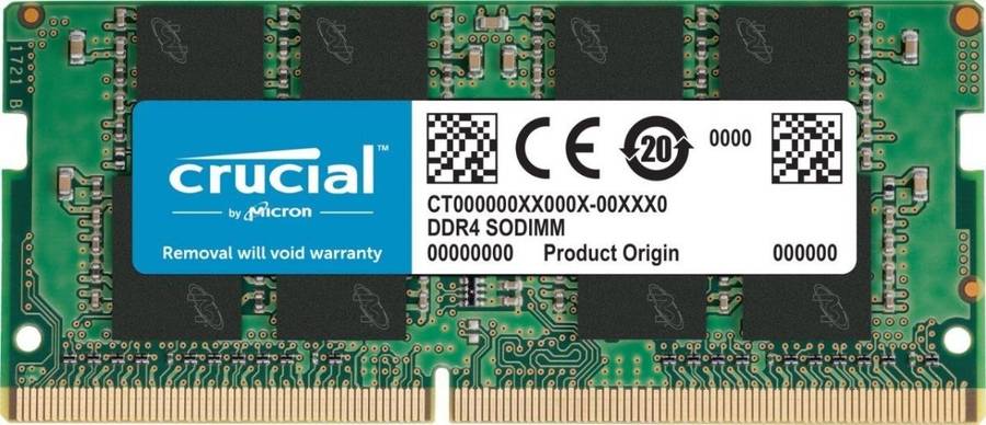 Crucial 8GB DDR4 3200MHz SO-DIMM Single Rank