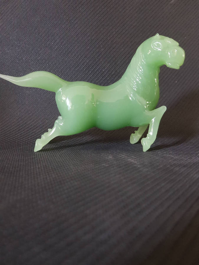 Green Jade Horse Figurine.