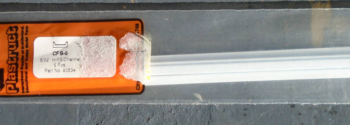 PLASTRUCT - 6 X 5/32" CHANNEL, IN PKT, L-385mm