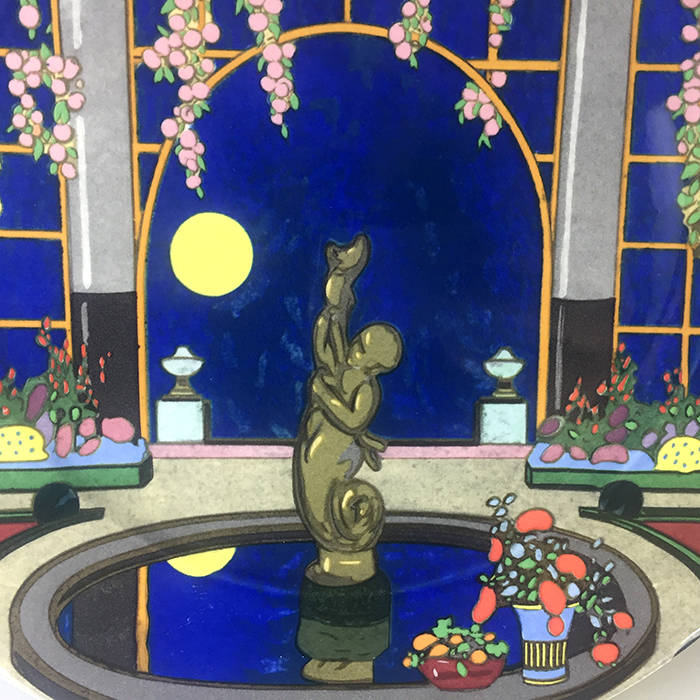 VILLEROY & BOCH Vitro Porcelaine , CHARGER, SERVICE  PLATE ,  'JARDINS FRANCAIS No. 3 ' 30,5 cm. / 1