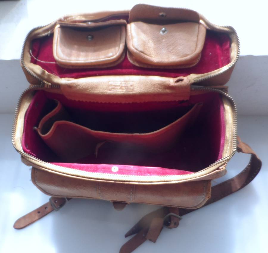 CAMERA SLING STRAP BAG, VINTAGE LEATHER