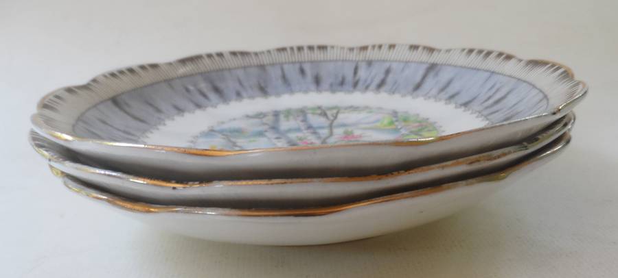 ROYAL ALBERT  '  SILVER MAPLE  ' SAUCER ' replacement item , 3 available