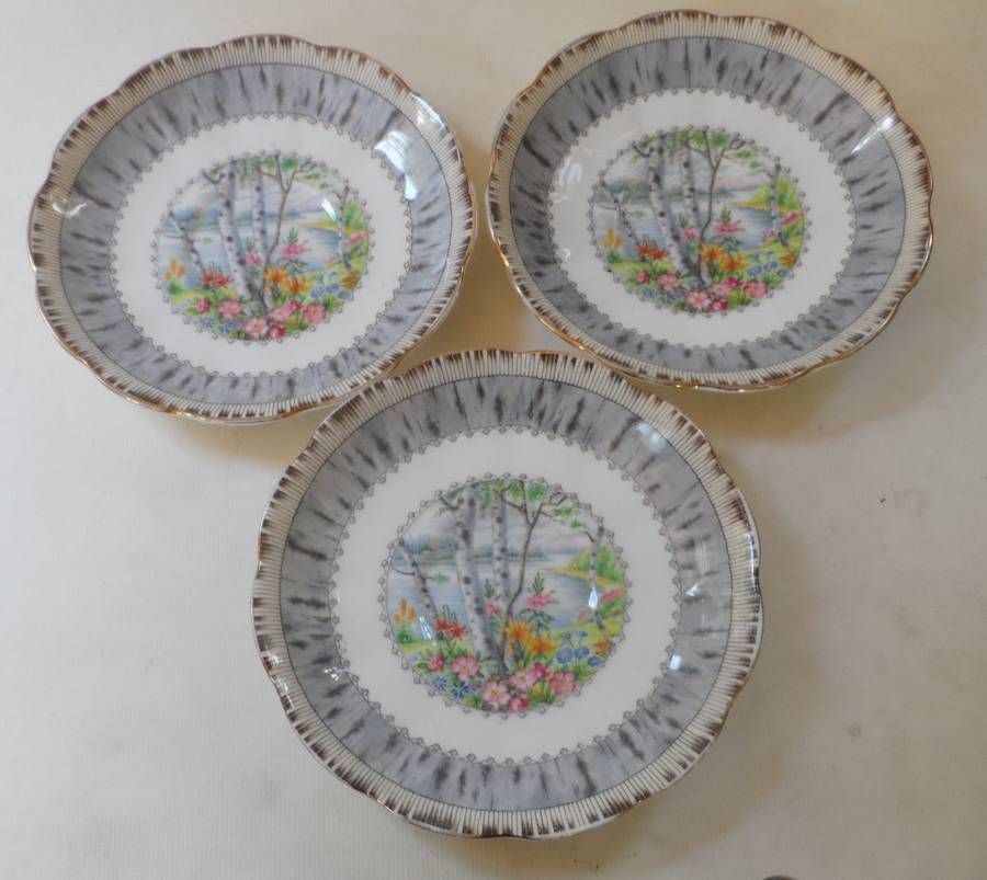 ROYAL ALBERT  '  SILVER MAPLE  ' SAUCER ' replacement item , 3 available