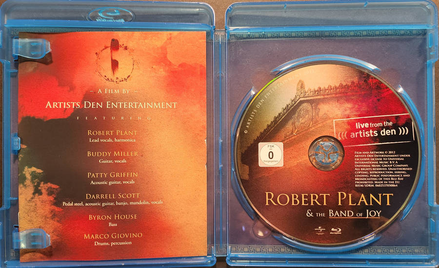 Robert Plant & The Band of Joy - Live From The Artists Den (Blu Ray)